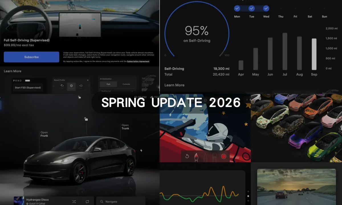 特斯拉 2026 春季大更新：「Hey Grok」語音助理、寵物模式升級，行車記錄器再強化！