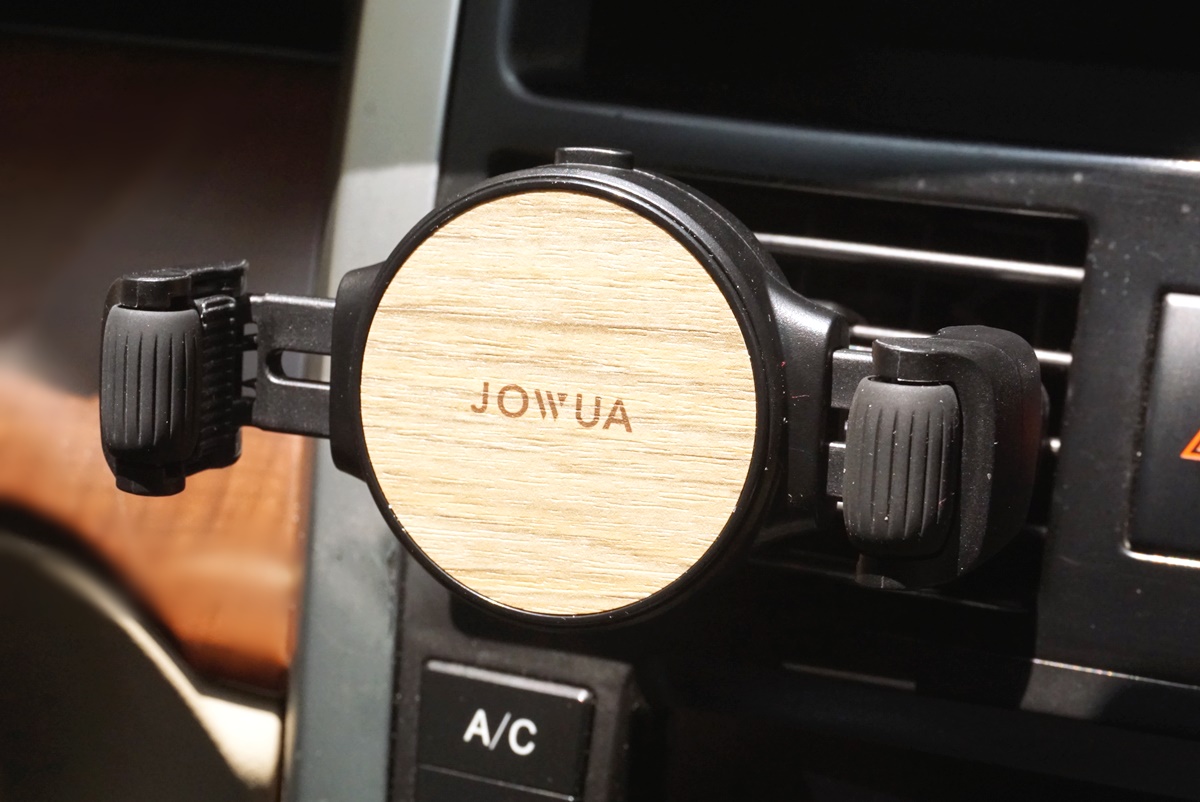 JOWUA 360度手機車架開箱,冷氣出風口專用質感、拆裝都方便! 1 JOWUA,360度 Roller Clamp,MagSafe