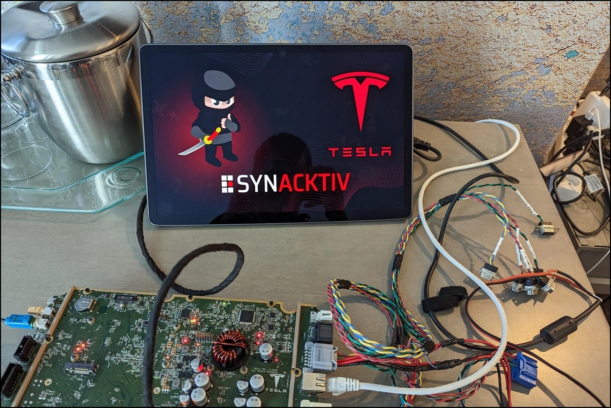 特斯拉被駭客入侵成功,獲得一輛 Model 3 和 10萬美元! 1 特斯拉,駭客入侵,Synacktiv,Pwn2Own