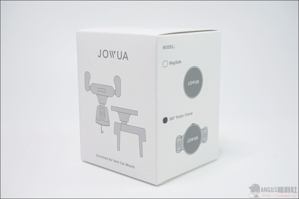 JOWUA 360度手機車架開箱,冷氣出風口專用質感、拆裝都方便! 2 JOWUA,360度 Roller Clamp,MagSafe