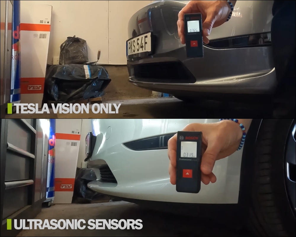 特斯拉超音波感測器(USS)vs 全視覺停車輔助(Tesla Vision)到底差多少? 2 Tesla Vision,ultrasonic sensors,Tesla USS,超音波感測器,全視覺停車輔助
