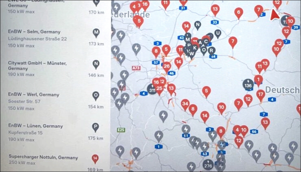 Tesla 導航充電站中,加入第三方有效率的充電站資訊! 2 Tesla,第三方充電站,充電站