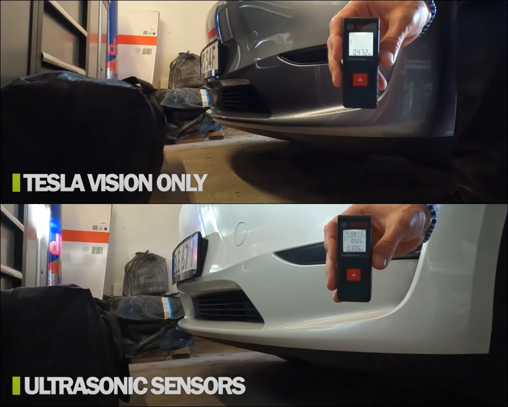 特斯拉超音波感測器(USS)vs 全視覺停車輔助(Tesla Vision)到底差多少? 3 Tesla Vision,ultrasonic sensors,Tesla USS,超音波感測器,全視覺停車輔助