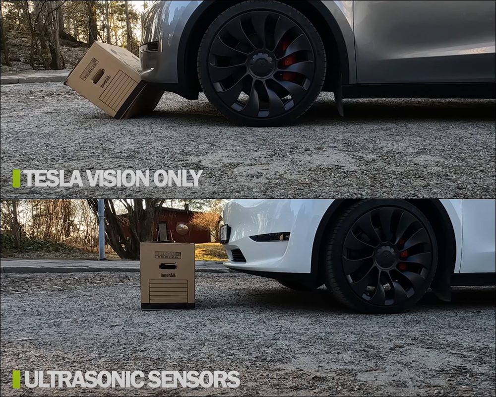 特斯拉超音波感測器(USS)vs 全視覺停車輔助(Tesla Vision)到底差多少? 4 Tesla Vision,ultrasonic sensors,Tesla USS,超音波感測器,全視覺停車輔助