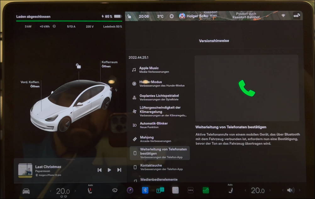 Tesla 聖誕節 2022.44.25.1 更新來了!真實操作畫面給你看! 8 2022.44.25.1,Tesla