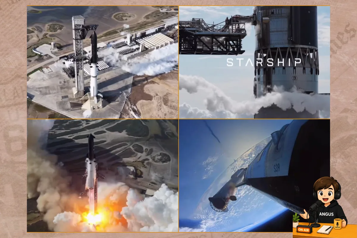 Starship Flight 13 第13次飛行測試 7月16日 Starlink V3